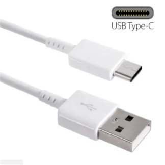 Cable de carga rápida S8 USB tipo C para móvil, Cable de sincronización de datos de carga rápida de 100% M, color blanco