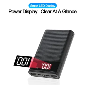 cargador portatil power bank de 16000 mAh /8x18650 sin soldadura, USB Dual, PD QC3.0 de carga rápida