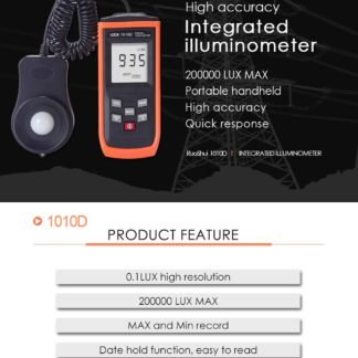 luminómetro, fotómetro con fotodetector, luxometro, RuoShui 1010D