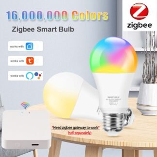 Bombilla Led Zigbee 3,0 de 18W, lámpara RGB + WW + CW E27 Tuya Smart Home, Compatible con Alexa, Amazon, asistente de Google