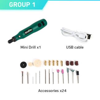 Taladro Inalámbrico Dremel con 24 Piezas