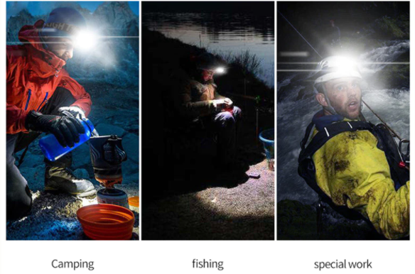 Linterna frontal Led potente XHP199, 9 Núcleos, Faro de pesca recargable XHP90.3, Usb, Sensor IR. - Imagen 8