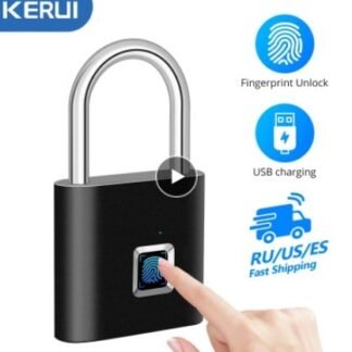 candado inteligente con huella digital con carga USB resistente al agua,