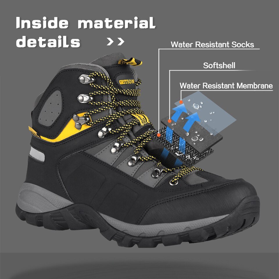 GRITION-Botas de senderismo impermeables para hombre - Imagen 6