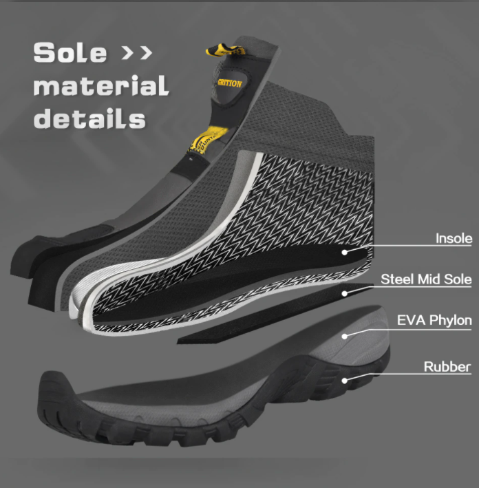GRITION-Botas de senderismo impermeables para hombre - Imagen 5