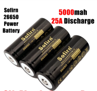Sofirn-batería recargable 5C para linterna LED, pila de litio con drenaje de alta descarga