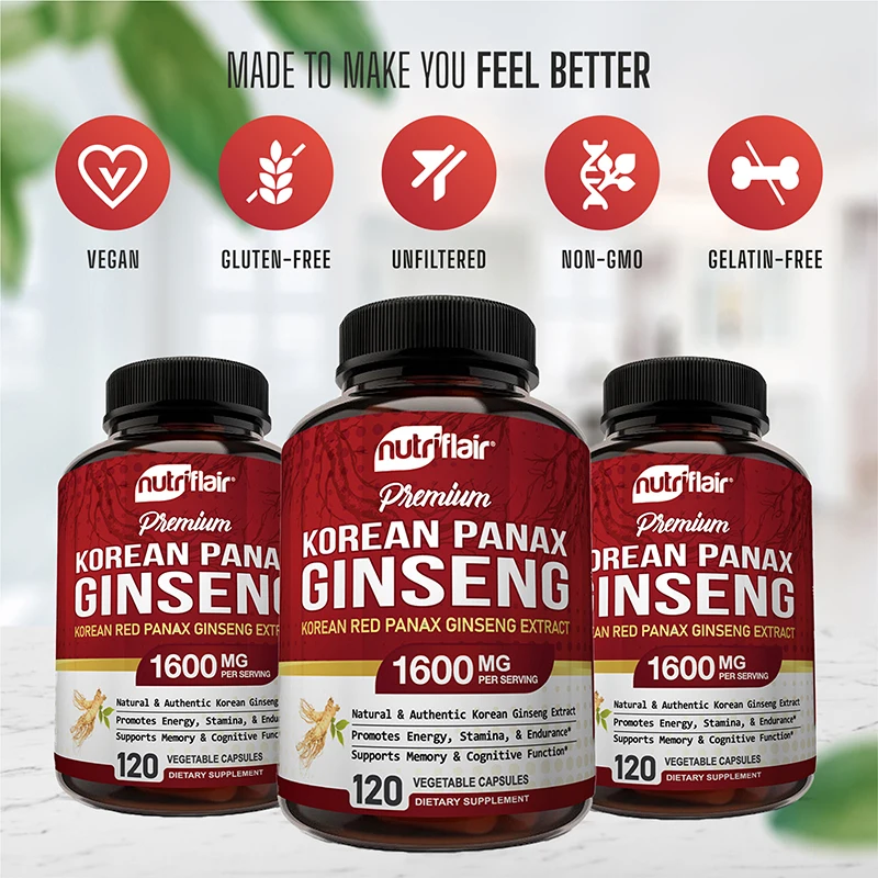 Extracto de ginseng rojo puro: suplemento de resistencia natural - Image 2