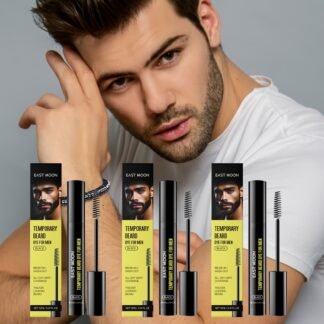 Tinte para barba y cejas negras para hombre.
