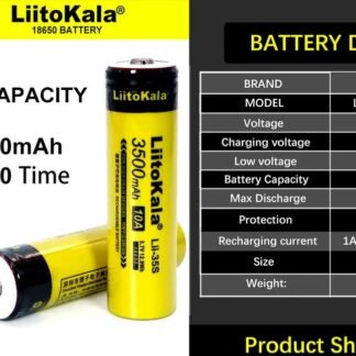 Batería litio recargable Liitokala 18650