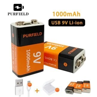 Bateria recargable de 9V, 1000mah