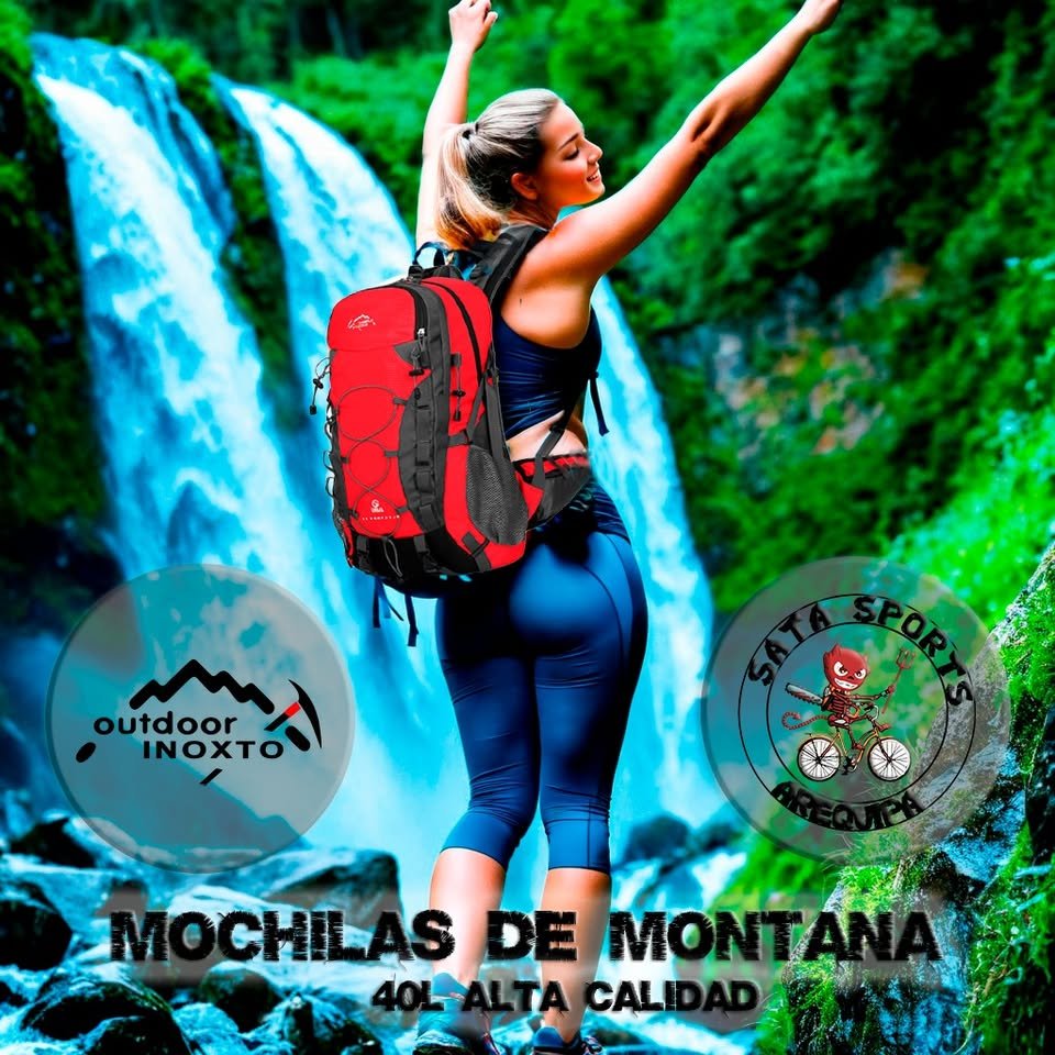 Mochila de senderismo, Mochila de montañismo, Mochila Todo Terreno. Alta Calidad 40L