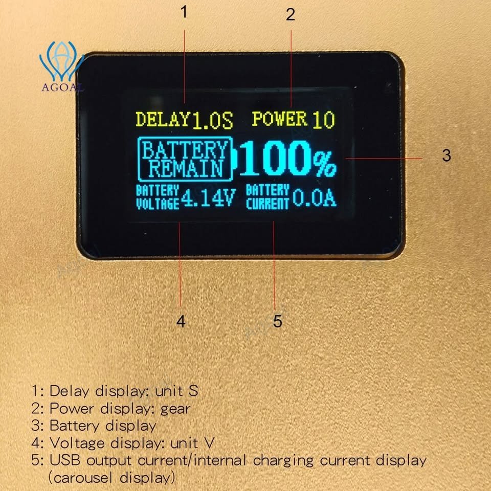 Soldador por puntos Baterías Litio portátil DX10 de 10600mAH - Image 3
