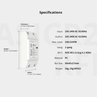 SonOFF interruptor Wifi Para Experimentos Colegio